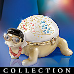 Elvis Presley Heirloom Porcelain Turtle Music Box Collection: L'il Elvis Tribute